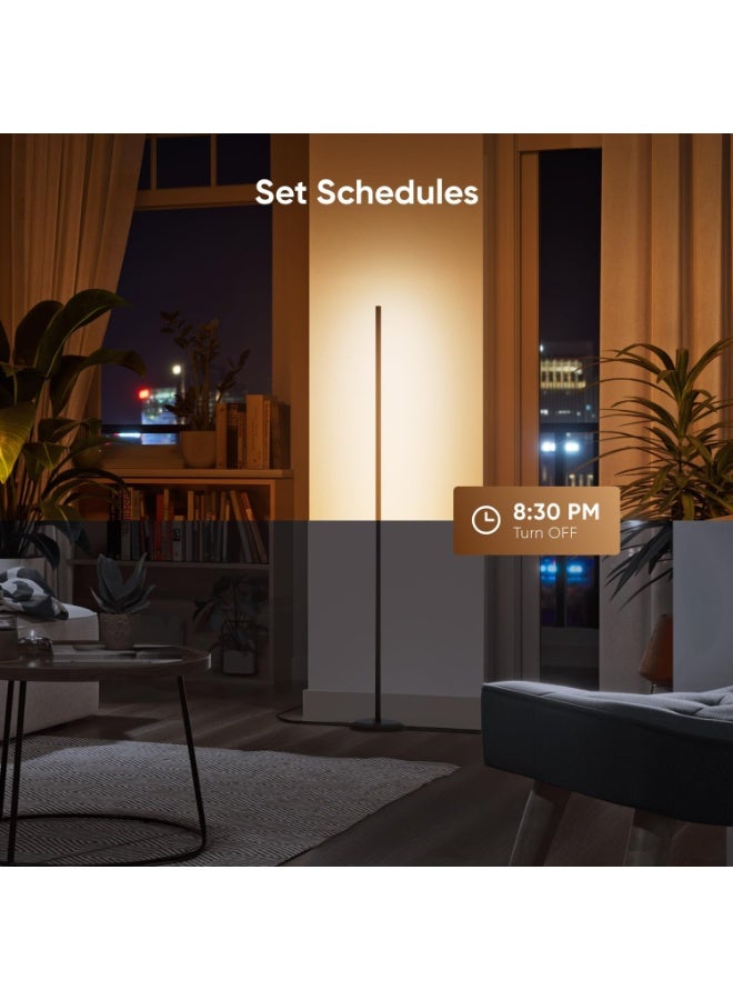 Nanoleaf طقم مصباح أرضي | مصباح LED ذكي متعدد الألوان، ضوء ساطع وحيوي، تحكم عبر تطبيق WiFi مع ميكروفون، 25,000 ساعة، مناسب للصالات، غرفة المعيشة، غرفة النوم، تناول الطعام، الدراسة، الاسترخاء - أبيض - Image 5